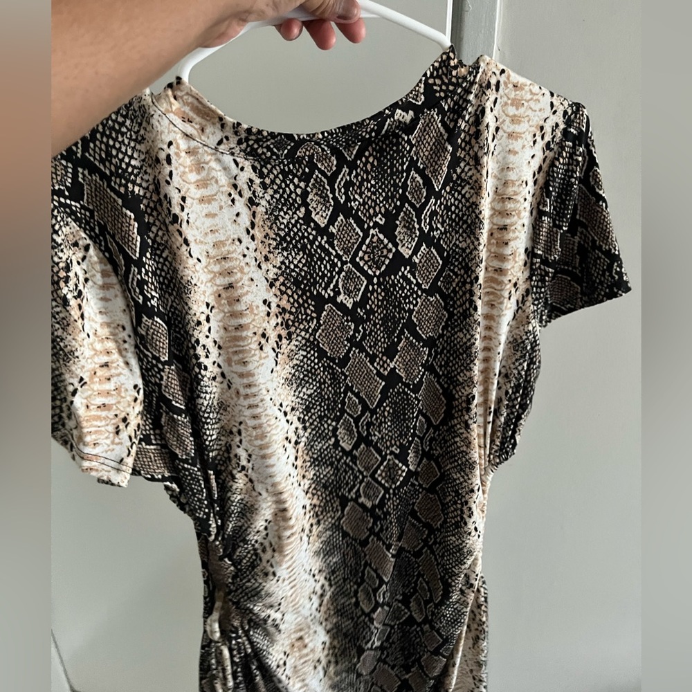 Leopard cover up with cut out sides